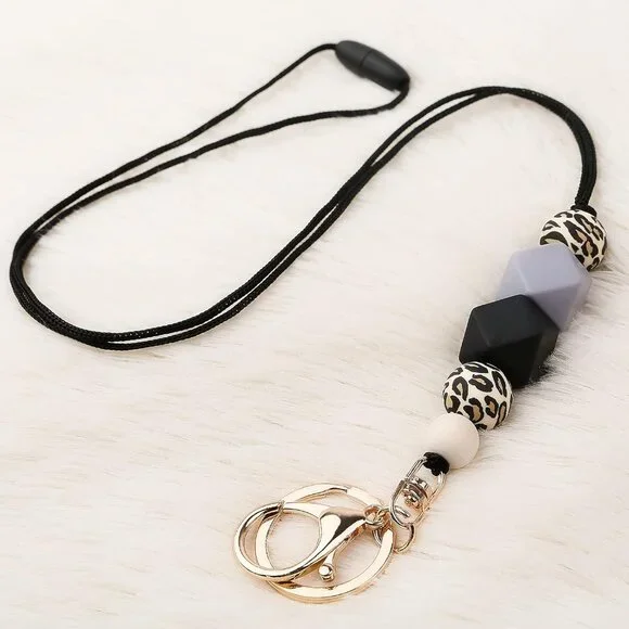 3PCS Teacher Breakaway Lanyards for Id Badges and Keys, Beaded Cute Badge Lanyar - Picture 5 of 7